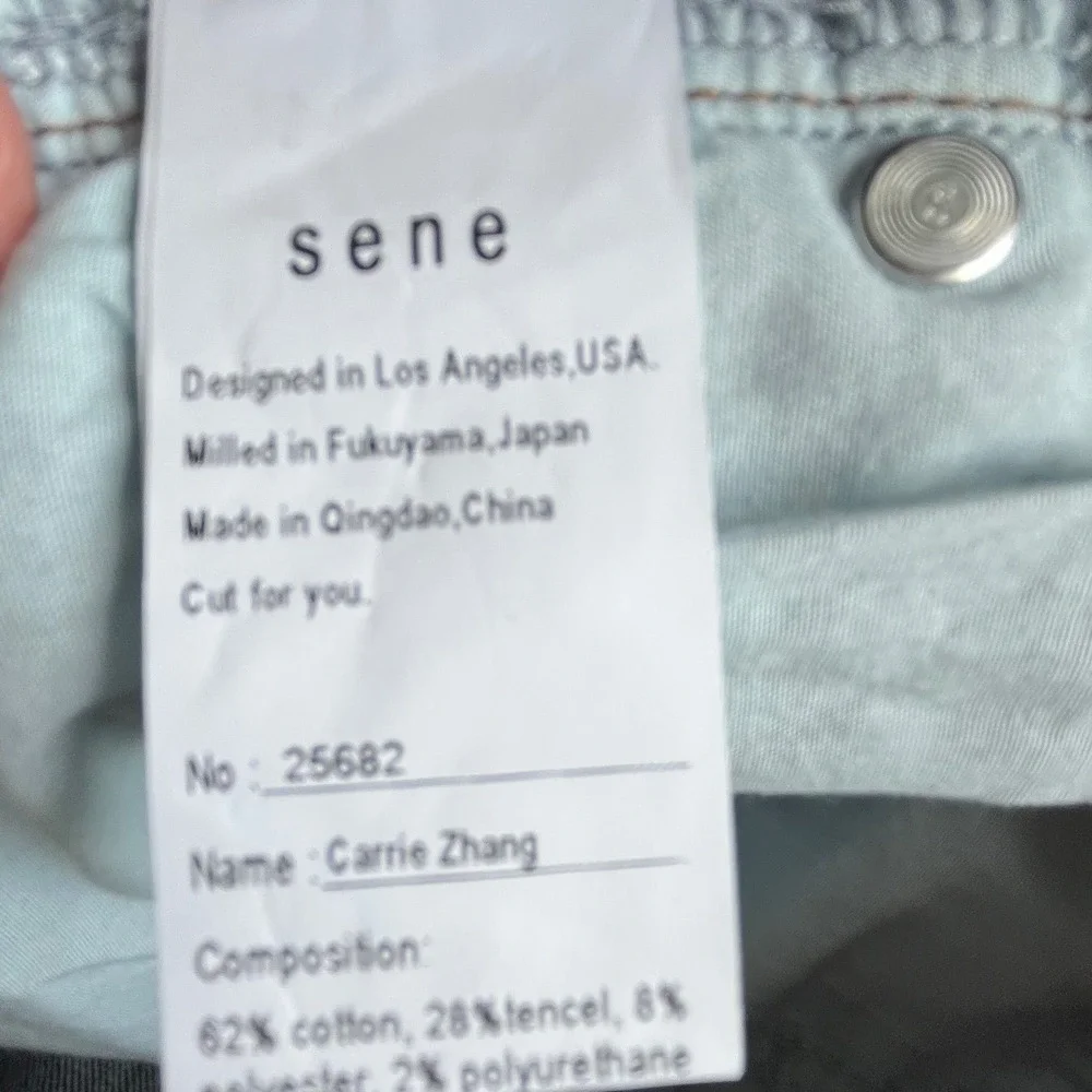 Sene Custom Women's Dark Wash Denim High Rise Slim Fit Jeans Casual Style 30